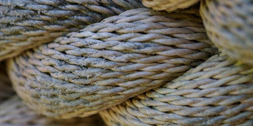 Macro Image of tied rope